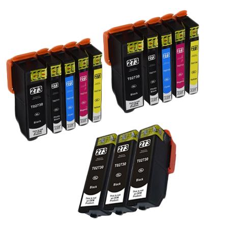 Compatible Multipack Epson 273XL 2 Full Set + 3 EXTRA Black Ink Cartridges