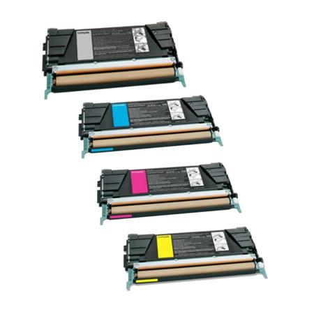 Compatible Multipack Lexmark C736H1KG/CG/MG/YG Full Set Toner Cartridges