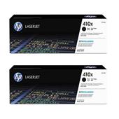 HP 410X (CF410XD) Black Original High Capacity Toner Cartridge Twin Pack