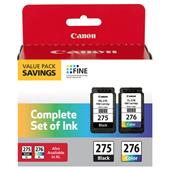 Canon PG-275/CL-276 Black/Color Multipack Original Standard Yield Ink Cartridge (4988C005)