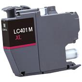 Compatible Magenta Brother LC401XLM High Yield Ink Cartridge