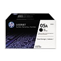 HP 05A Black Original Toner Cartridges (Twin Pack)