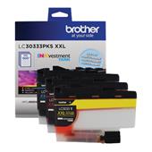 Brother LC30333 Cyan/Magenta/Yellow Original Extra High Capacity Ink Cartridges - Triple Pack